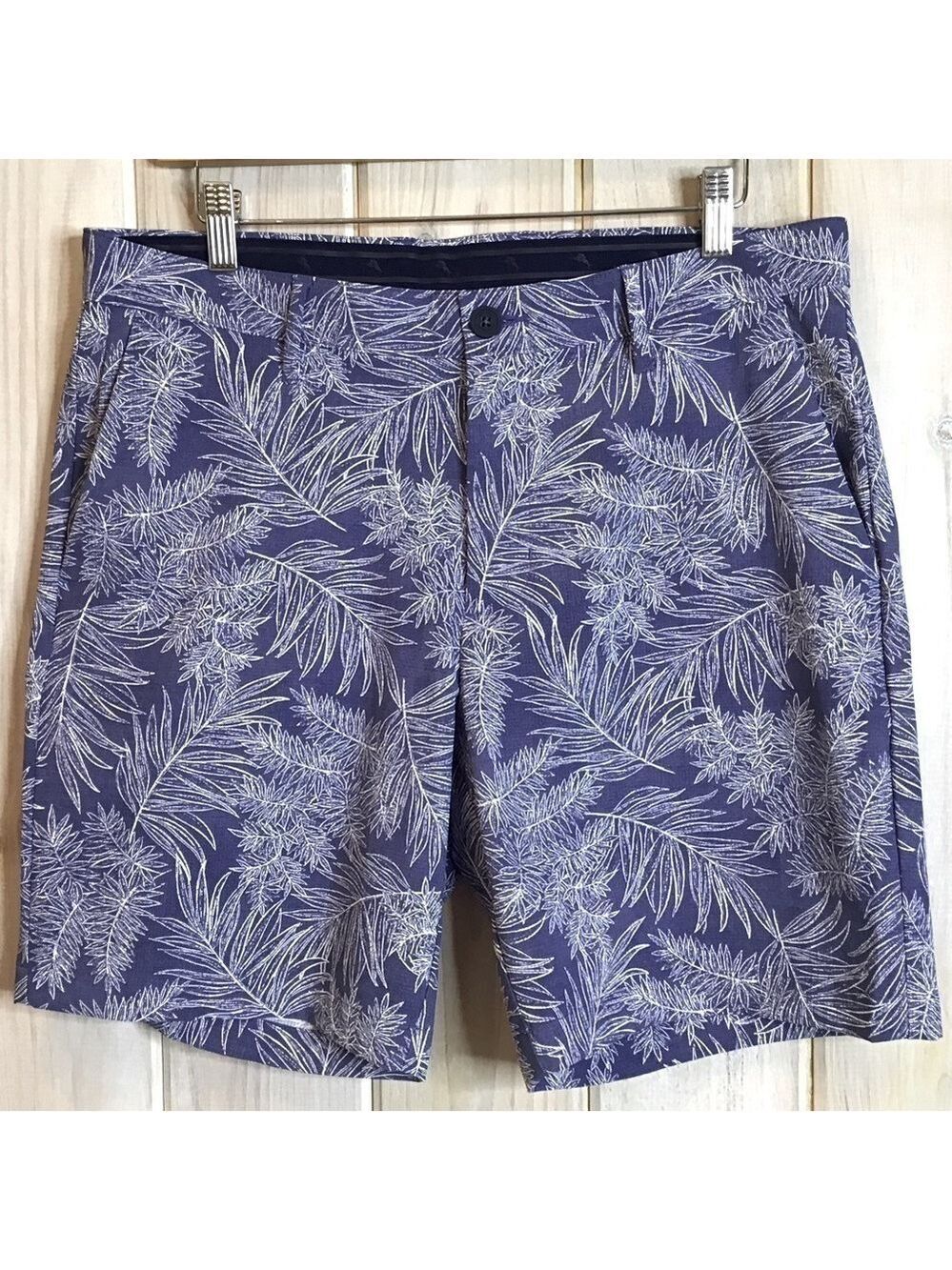 Tommy Bahama Nylon Spandex Shorts Size 34 Inseam 8